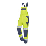 Cotte à bretelles ONAS Jaune Fluo / Bleu Marine Multirisques de la marque Cepovett Safety - Photo 3/4
