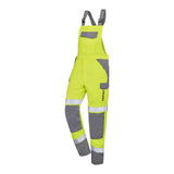 Cotte à bretelles ONAS Jaune Fluo / Bleu Marine Multirisques de la marque Cepovett Safety - Photo 3/4