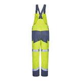 Cotte à bretelles ONAS Jaune Fluo / Bleu Marine Multirisques de la marque Cepovett Safety - Photo 3/4