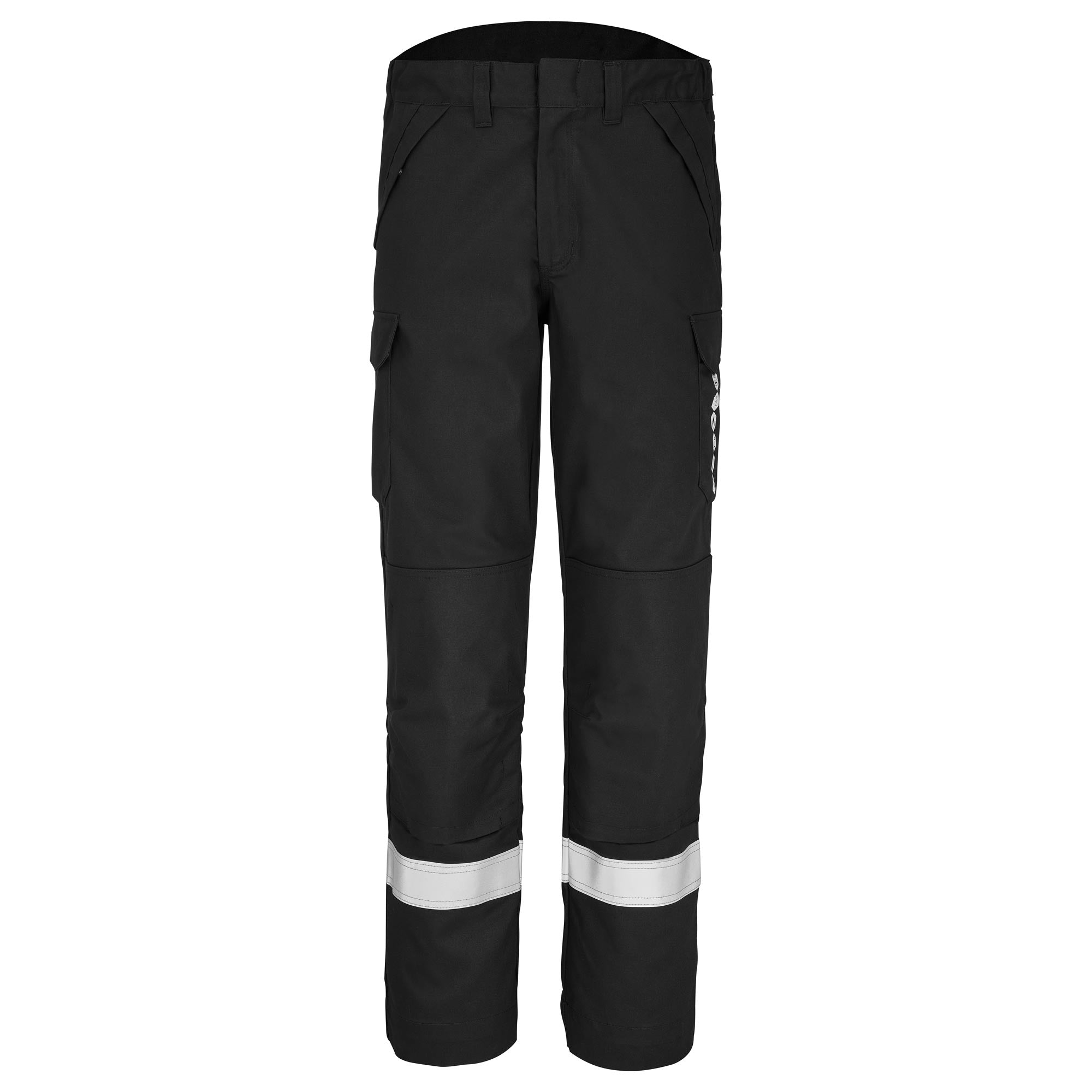 Pantalon poches genoux OPOLA Noir Multirisques de la marque Cepovett Safety - Photo face