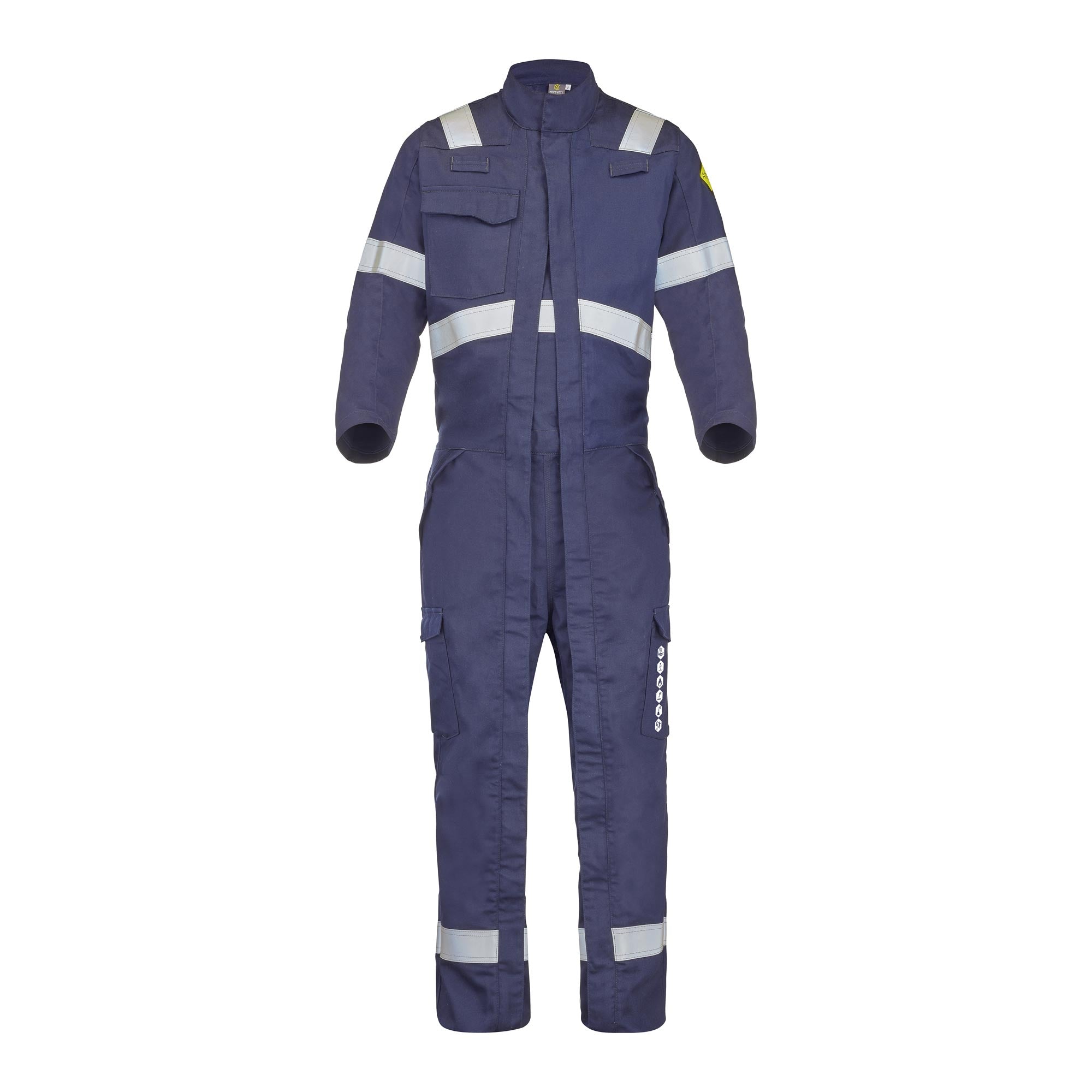 Combinaison 2 zip OUKA Bleu Marine Multirisques de la marque Cepovett Safety - Photo 3/4