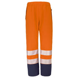 Surpantalon de pluie PAMIR Jaune Fluo / Bleu Marine Haute Visibilité de la marque Cepovett Safety - Photo 3/4