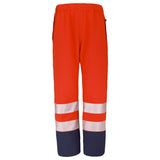 Surpantalon de pluie PAMIR Jaune Fluo / Bleu Marine Haute Visibilité de la marque Cepovett Safety - Photo 3/4