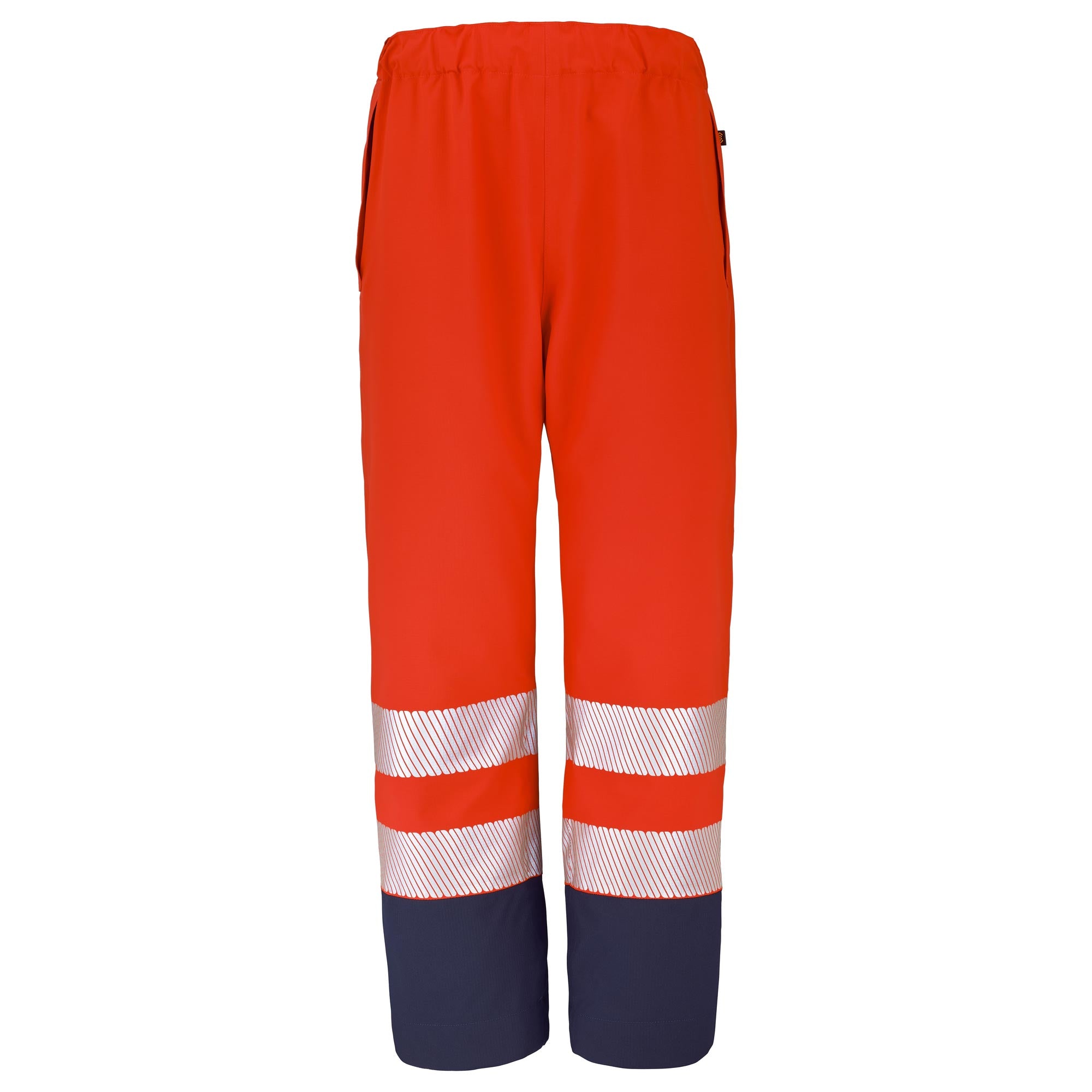 Surpantalon de pluie PAMIR Jaune Fluo / Bleu Marine Haute Visibilité de la marque Cepovett Safety - Photo 3/4