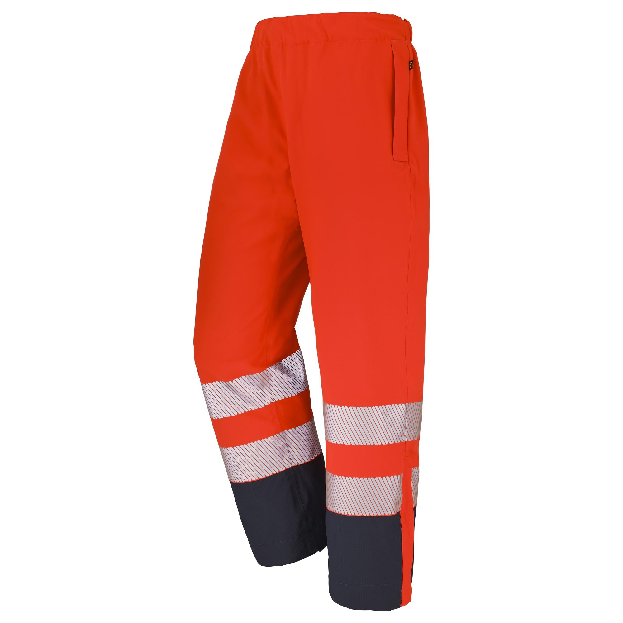 Surpantalon de pluie PAMIR Jaune Fluo / Bleu Marine Haute Visibilité de la marque Cepovett Safety - Photo 3/4