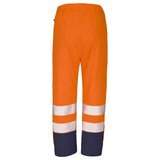 Surpantalon de pluie PAMIR Jaune Fluo / Bleu Marine Haute Visibilité de la marque Cepovett Safety - Photo 3/4