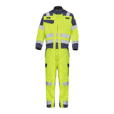 Combinaison 2 zip PANIRI Jaune Fluo / Bleu Marine Multirisques de la marque Cepovett Safety - Photo 3/4