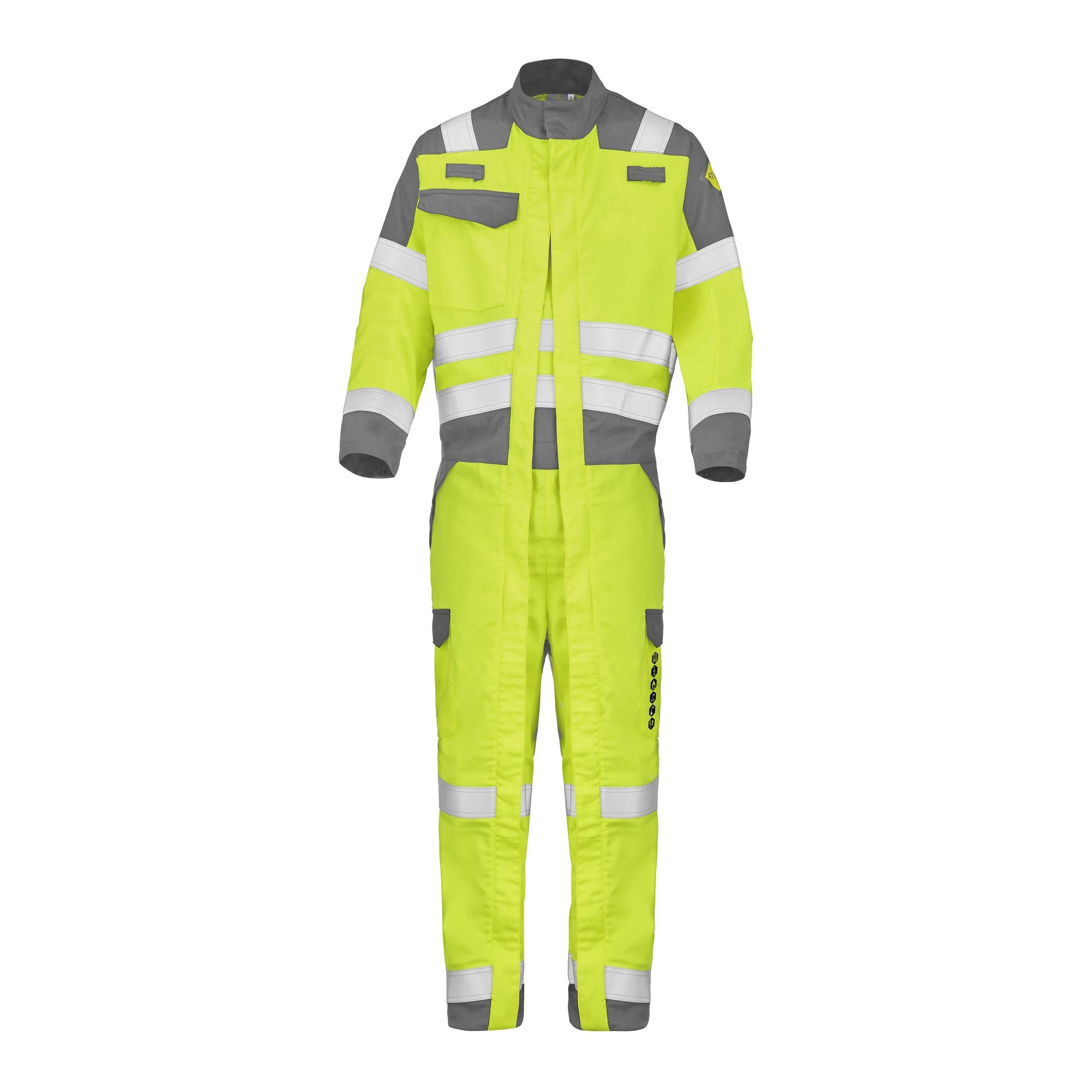 Combinaison 2 zip PANIRI Jaune Fluo / Bleu Marine Multirisques de la marque Cepovett Safety - Photo 3/4