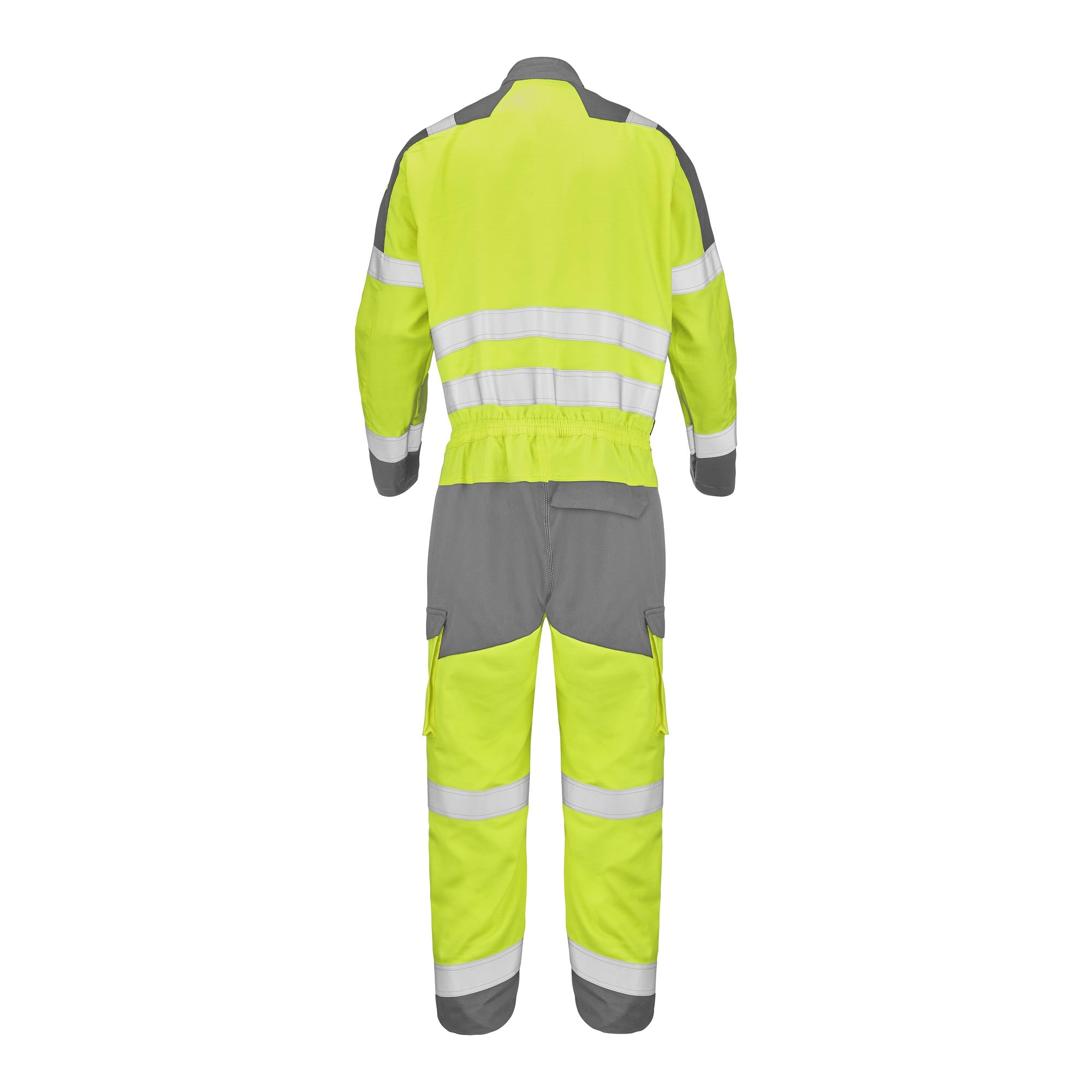 Combinaison 2 zip PANIRI Jaune Fluo / Bleu Marine Multirisques de la marque Cepovett Safety - Photo 3/4