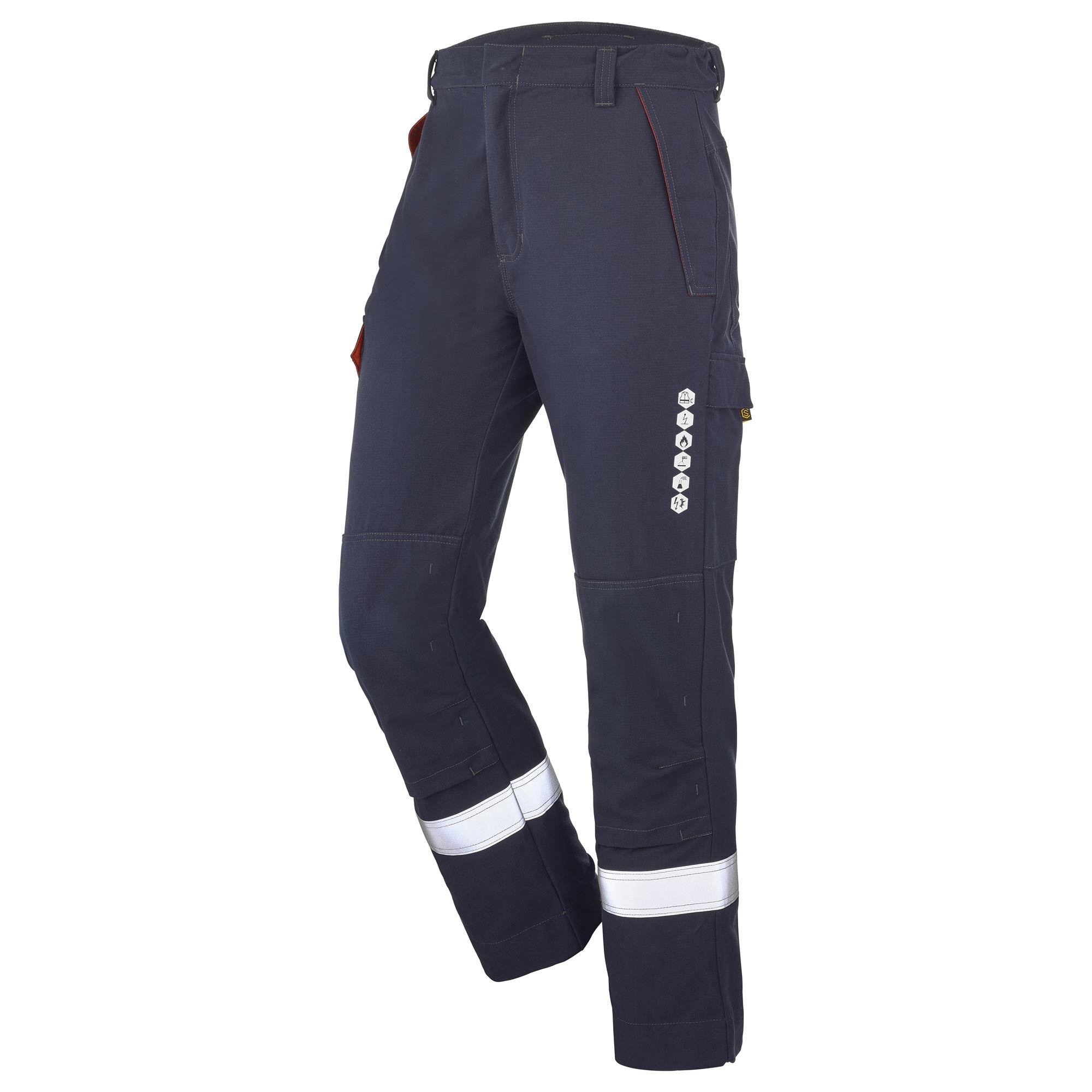 Pantalon PAPAYO Marine / Rouge Multirisques de la marque Cepovett Safety - Photo 3/4