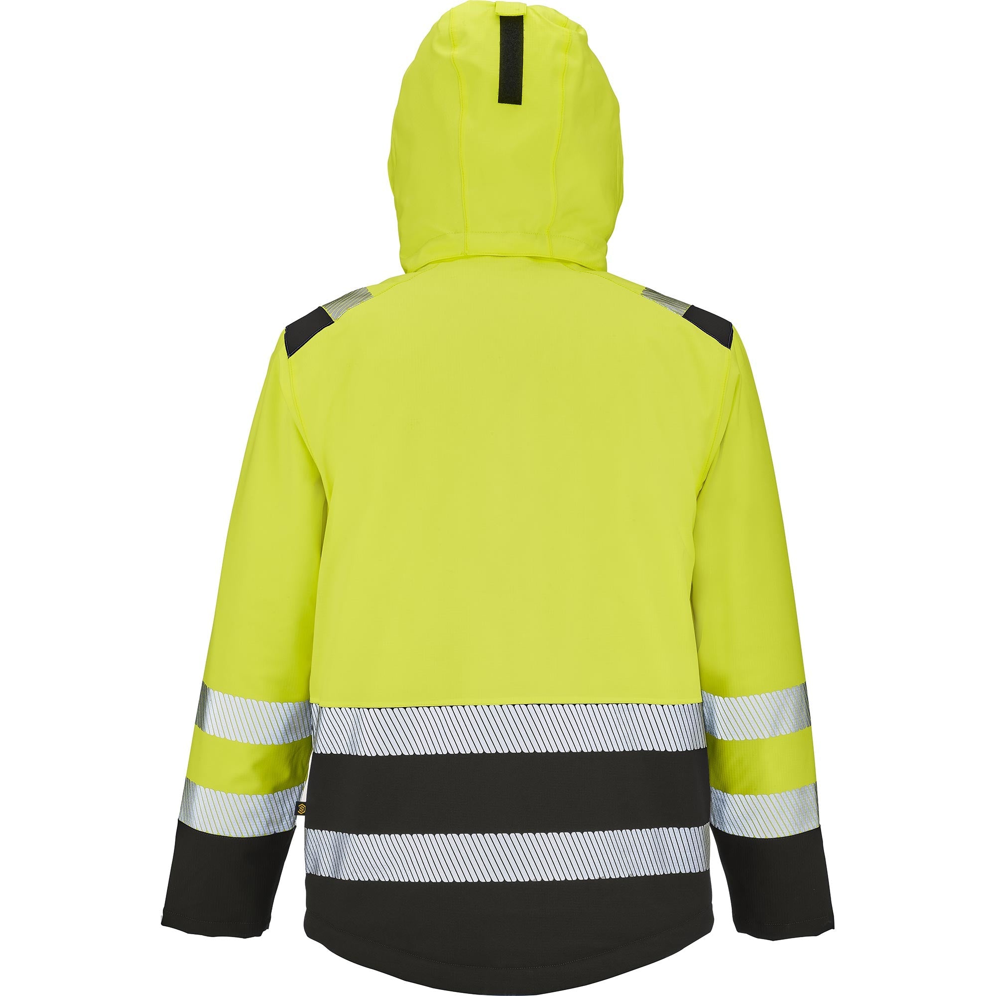 Parka PETRA Jaune Fluo / Noir Haute Visibilité de la marque Cepovett Safety - Photo dos