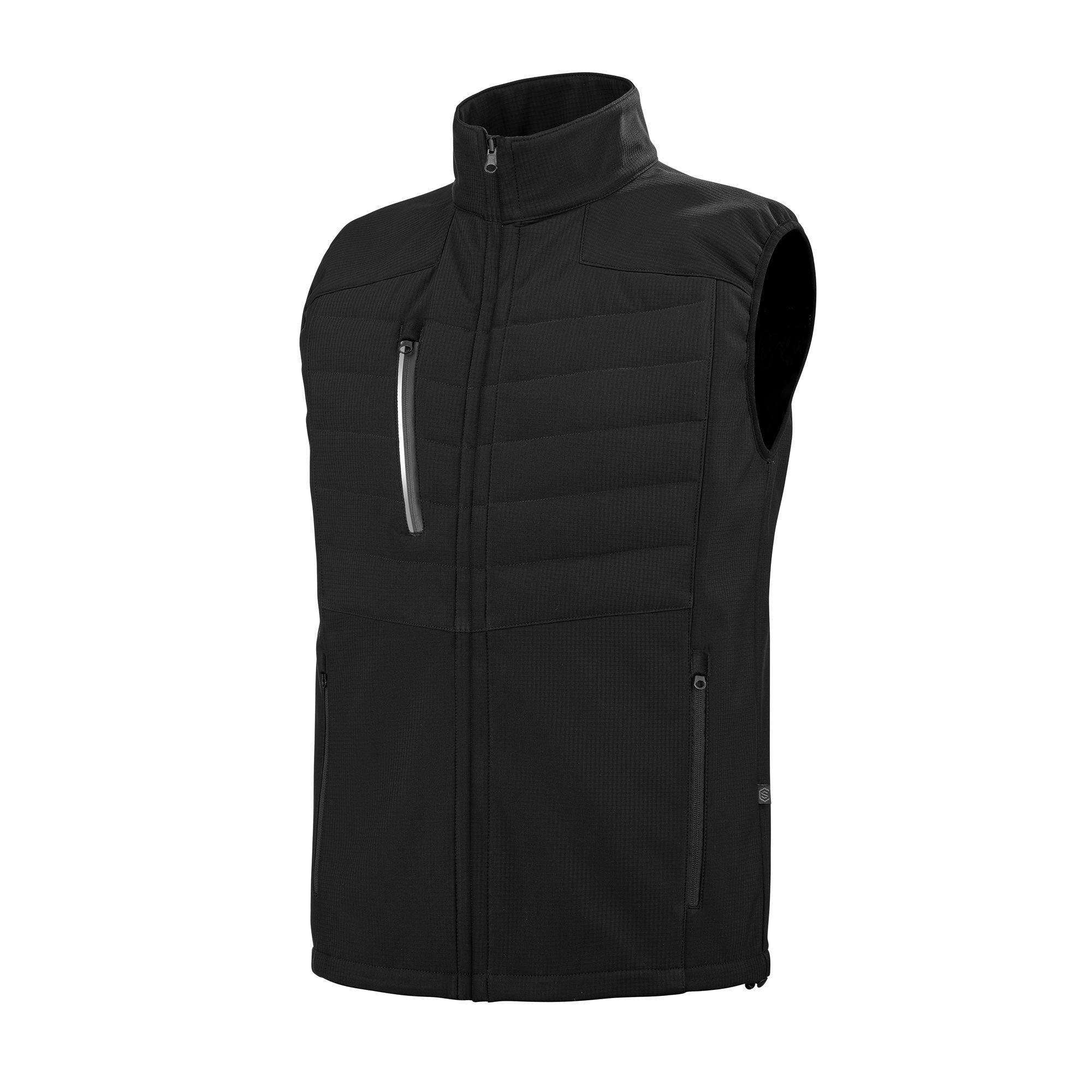 Gilet matelassé PIRIN Noir Artisan BTP de la marque Cepovett Safety - Photo 3/4