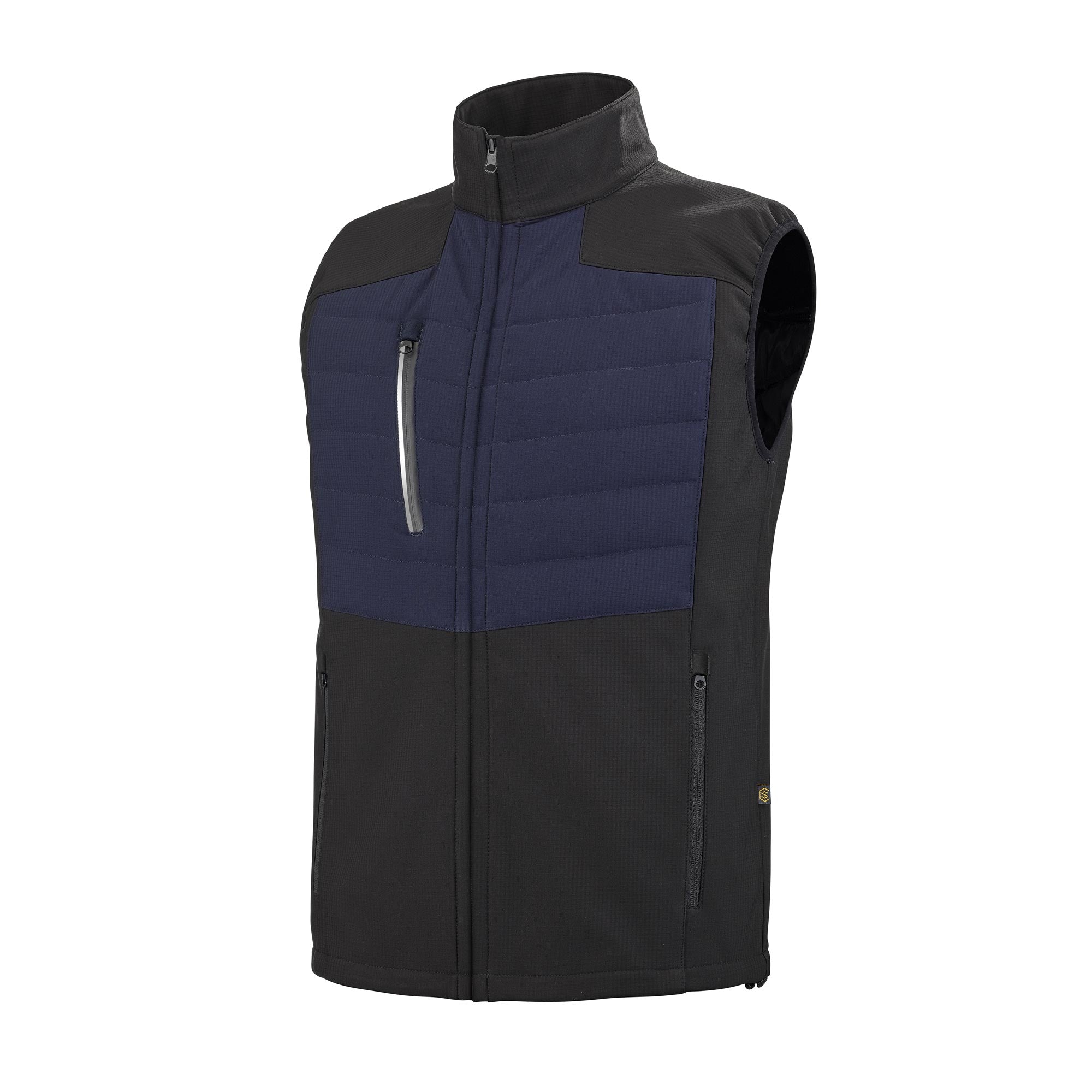 Gilet matelassé PIRIN Noir Artisan BTP de la marque Cepovett Safety - Photo 3/4