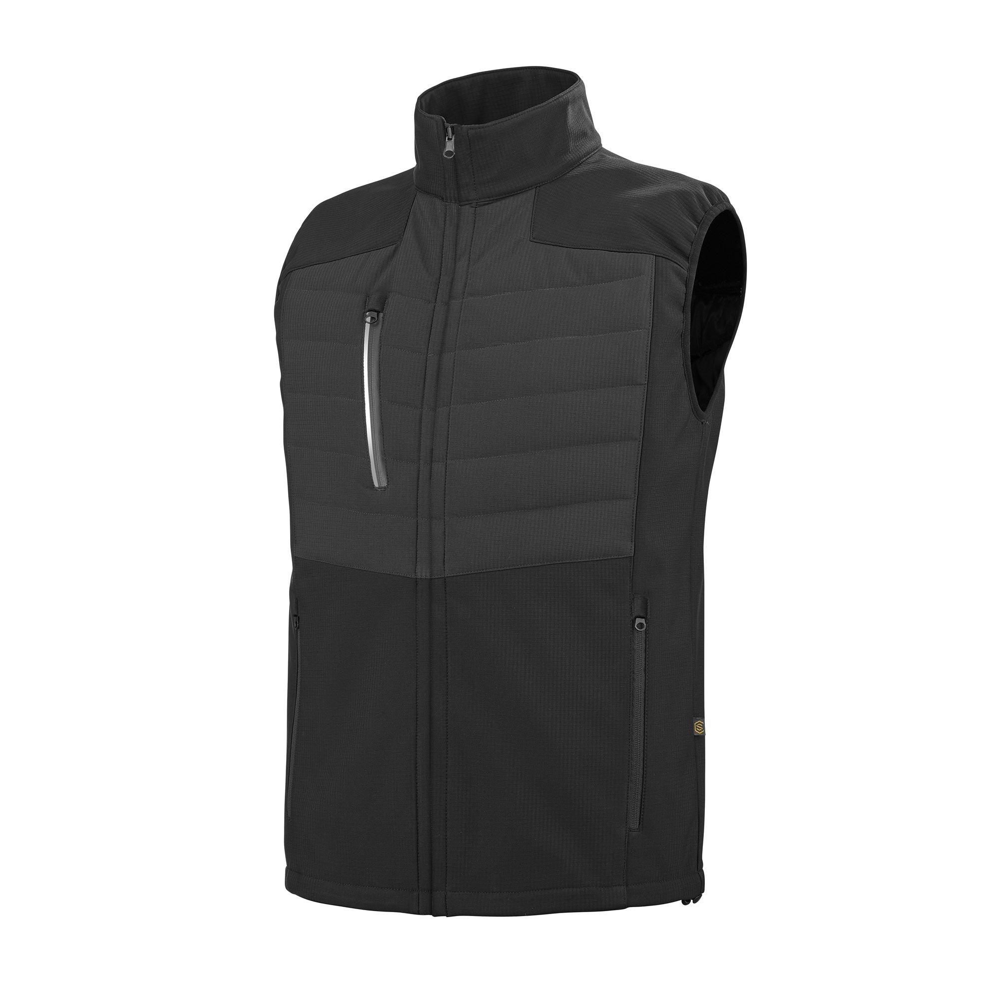 Gilet matelassé PIRIN Noir Artisan BTP de la marque Cepovett Safety - Photo 3/4