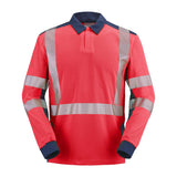 Polo PONANT Orange Fluo / Bleu Marine Haute Visibilité de la marque Cepovett Safety - Photo 3/4