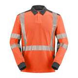 Polo PONANT Orange Fluo / Bleu Marine Haute Visibilité de la marque Cepovett Safety - Photo 3/4