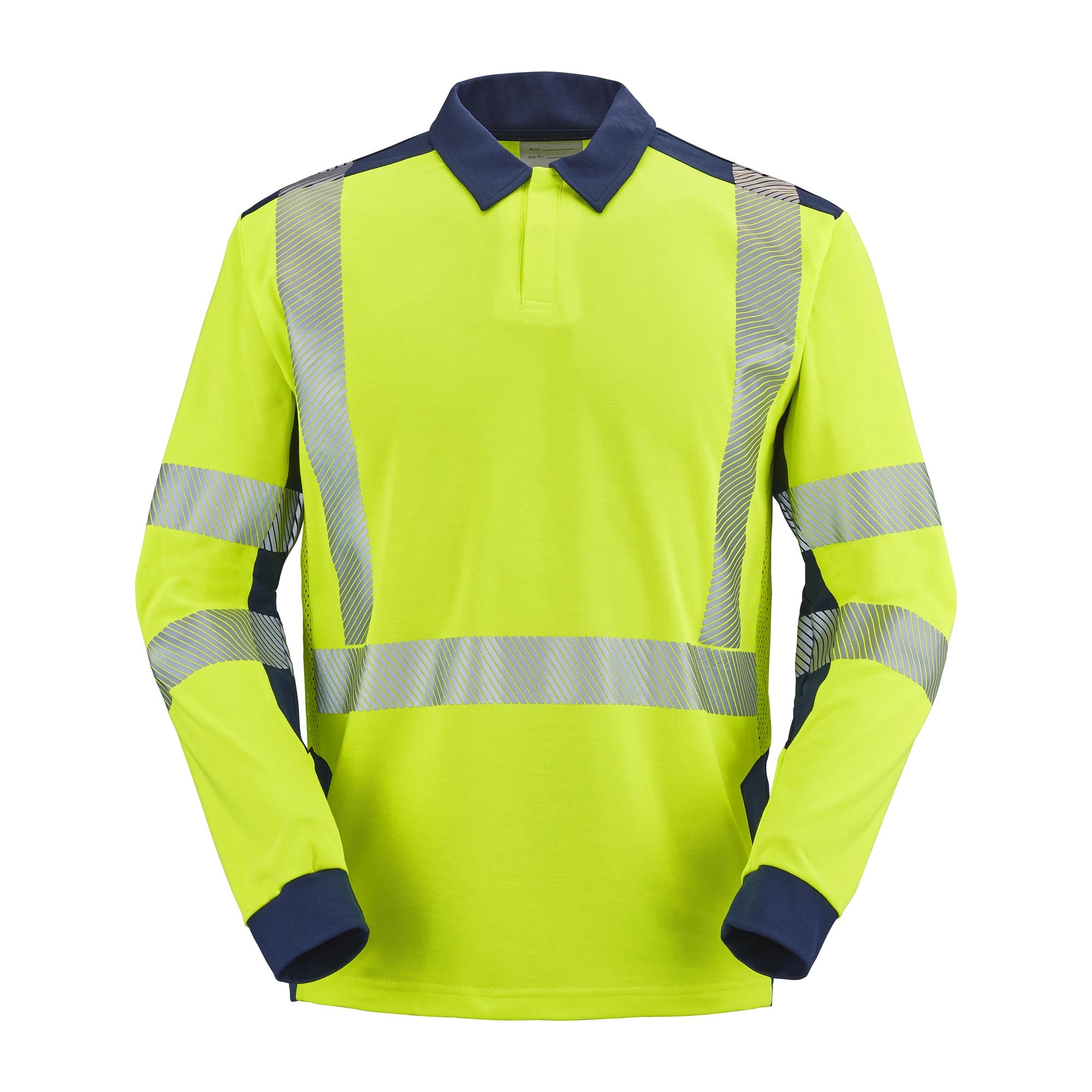 Polo PONANT Orange Fluo / Bleu Marine Haute Visibilité de la marque Cepovett Safety - Photo 3/4