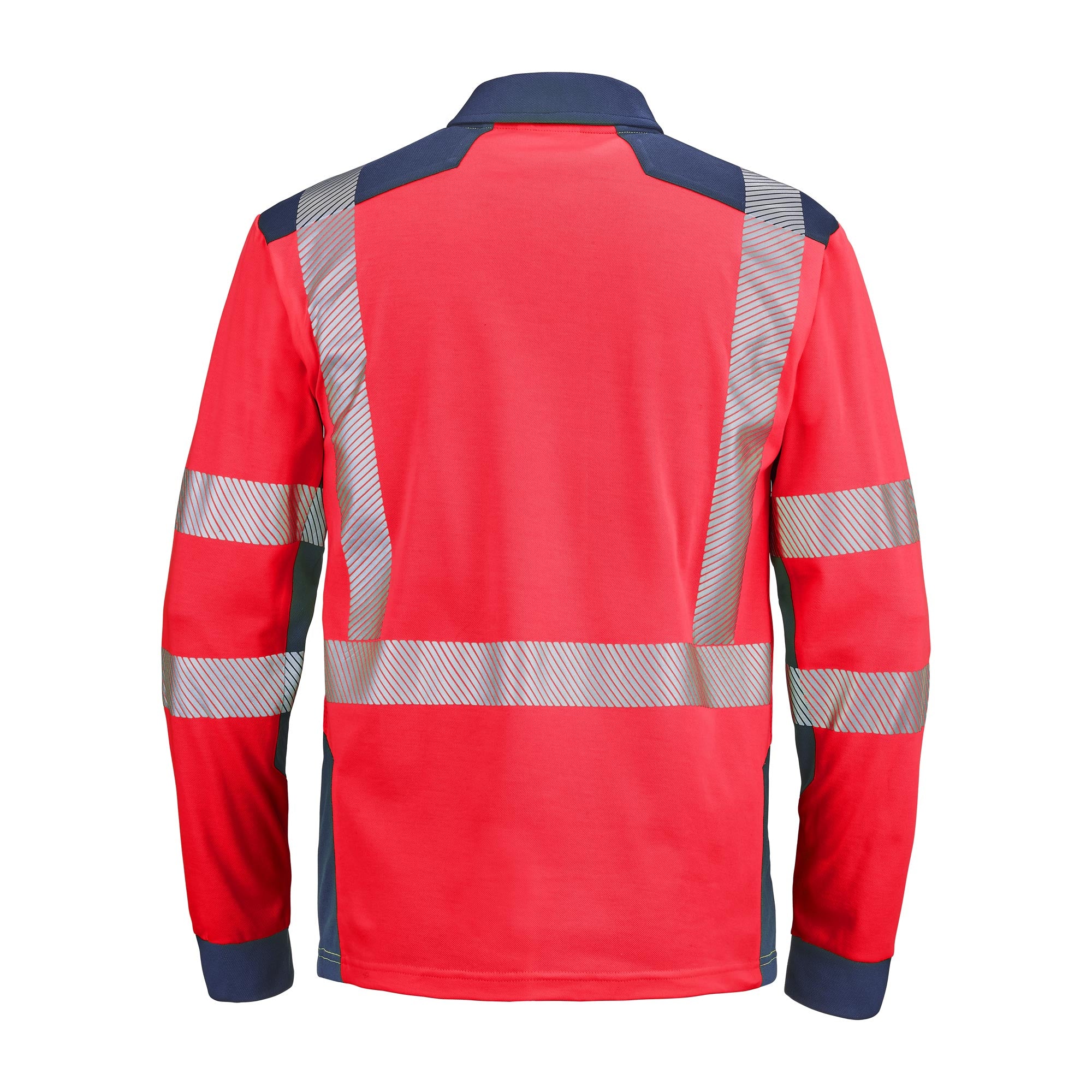 Polo PONANT Orange Fluo / Bleu Marine Haute Visibilité de la marque Cepovett Safety - Photo 3/4