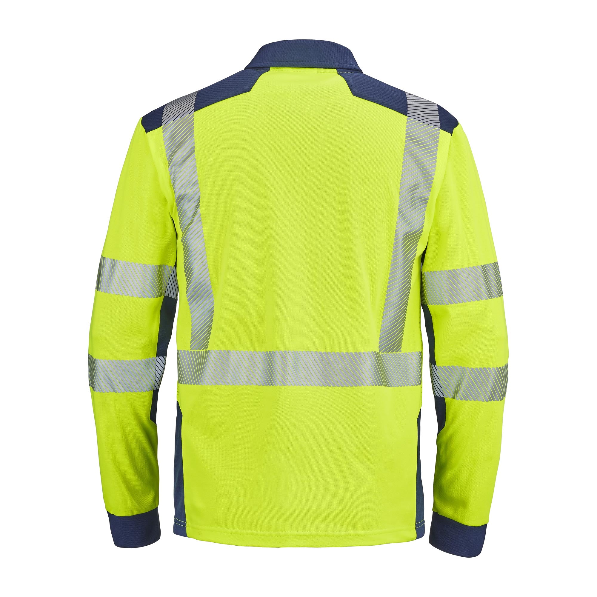 Polo PONANT Orange Fluo / Bleu Marine Haute Visibilité de la marque Cepovett Safety - Photo 3/4