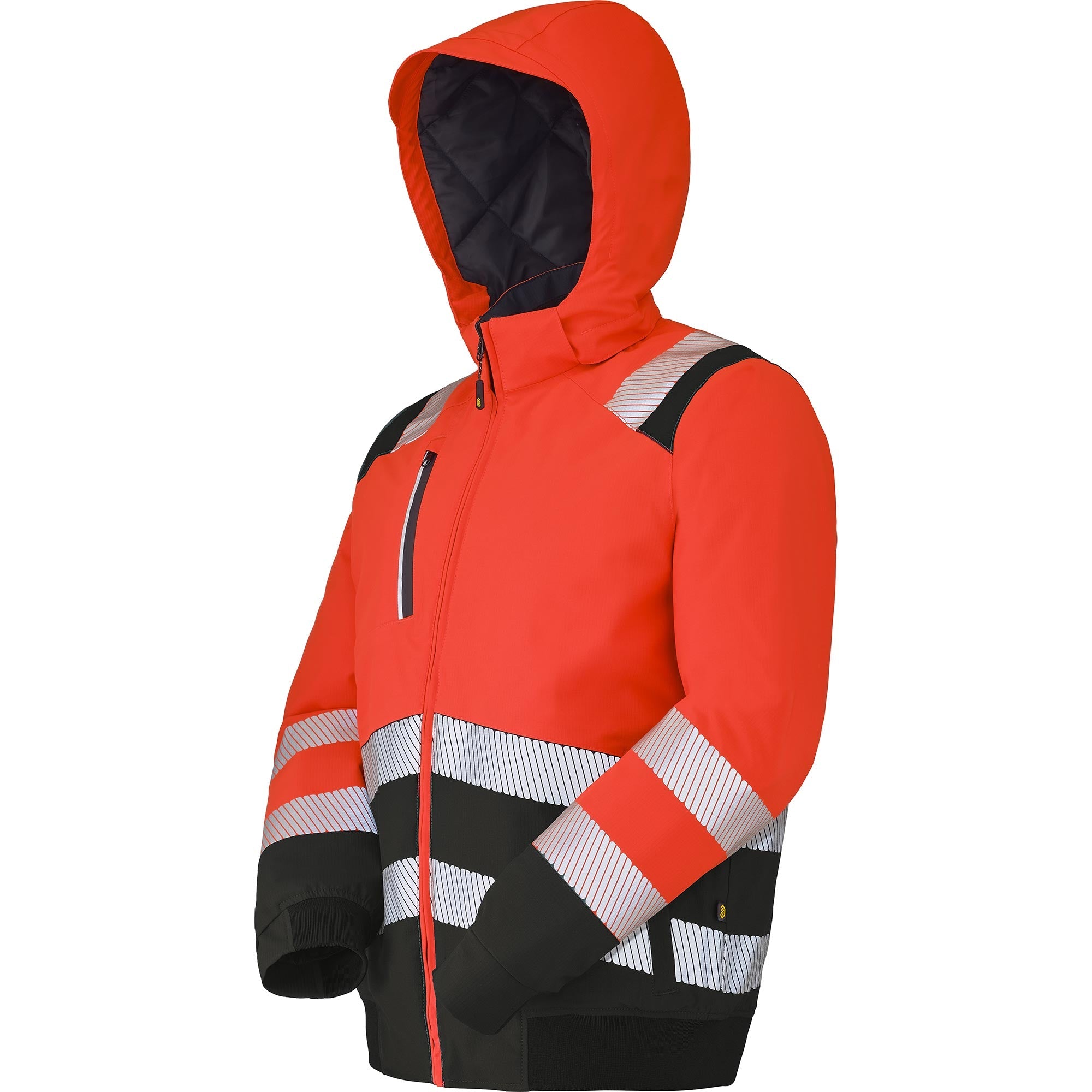 Blouson RILA Rouge Fluo / Noir Haute Visibilité de la marque Cepovett Safety - Photo 3/4