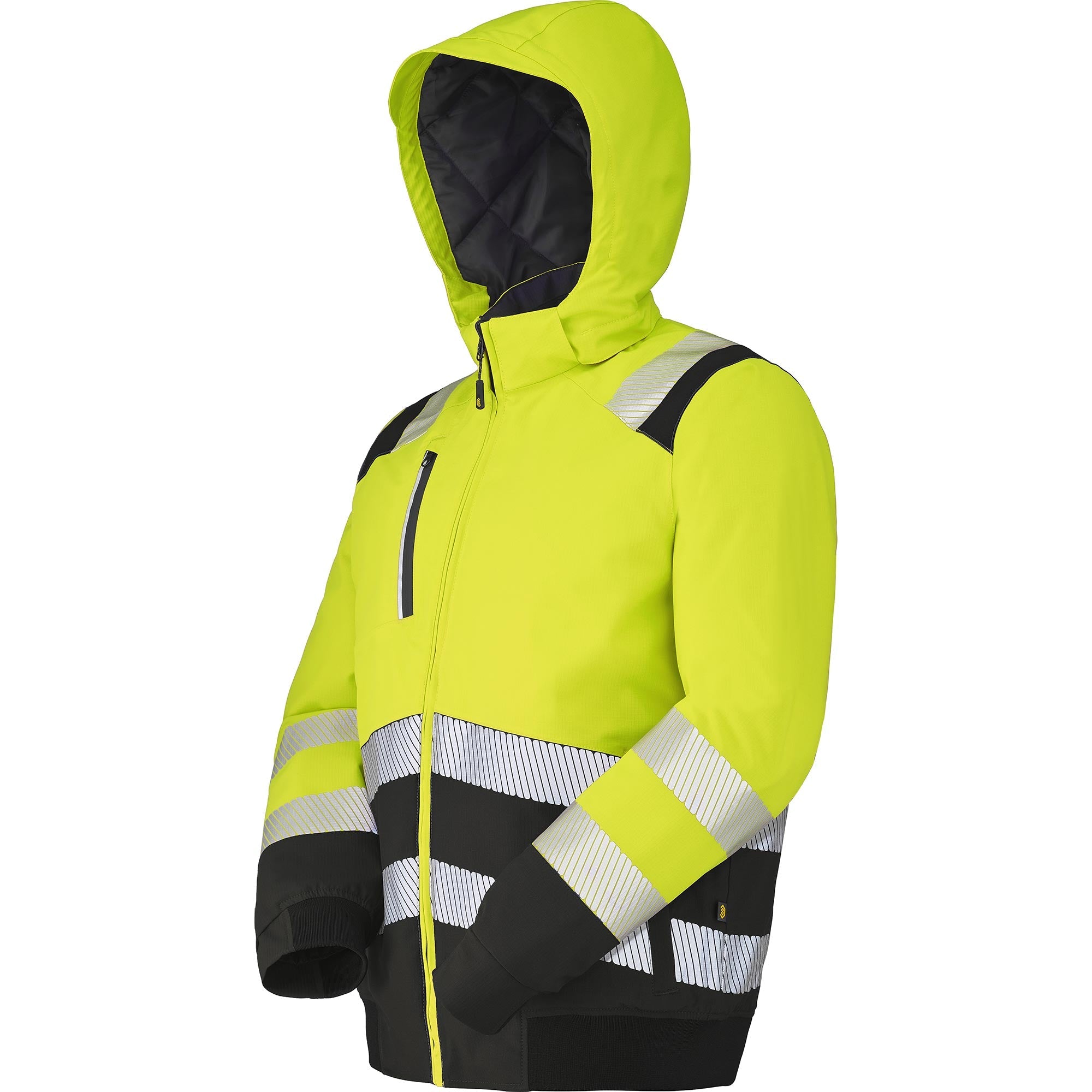 Blouson RILA Jaune Fluo / Noir Haute Visibilité de la marque Cepovett Safety - Photo 3/4