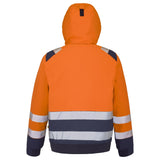Blouson haute visibilité RILA Orange Fluo / Bleu Marine de la marque Cepovett Safety - Photo dos