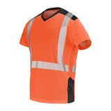 Tee-shirt SIROCCO Orange Fluo / Noir Haute Visibilité de la marque Cepovett Safety - Photo 3/4