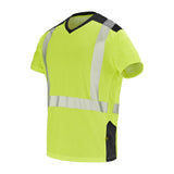 Tee-shirt SIROCCO Jaune Fluo / Noir Haute Visibilité de la marque Cepovett Safety - Photo 3/4