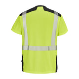 Tee-shirt SIROCCO Jaune Fluo / Noir Haute Visibilité de la marque Cepovett Safety - Photo dos