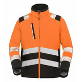 Softshell TATRAS XP Orange Fluo / Noir Haute Visibilité de la marque Cepovett Safety - Photo face
