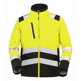 Softshell TATRAS XP Jaune Fluo / Noir Haute Visibilité de la marque Cepovett Safety - Photo face