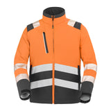 Softshell TATRAS XP Orange Fluo / Gris Charcoal Haute Visibilité de la marque Cepovett Safety - Photo face
