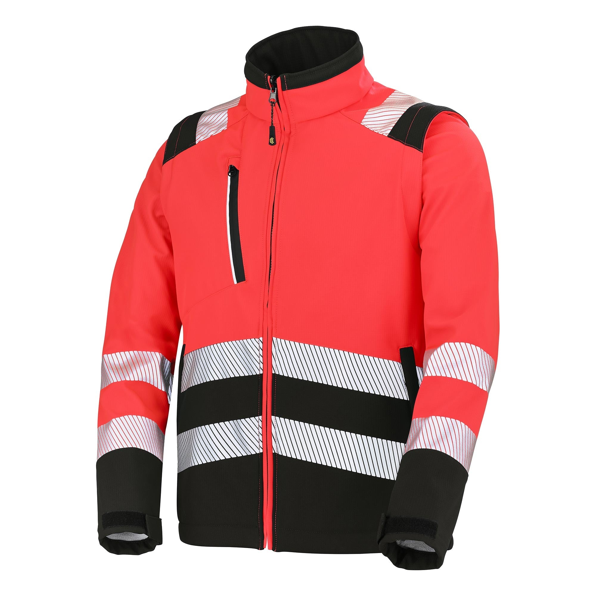 Softshell TATRAS XP Rouge Fluo / Noir Haute Visibilité de la marque Cepovett Safety - Photo 3/4