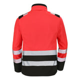 Softshell TATRAS XP Rouge Fluo / Noir Haute Visibilité de la marque Cepovett Safety - Photo dos