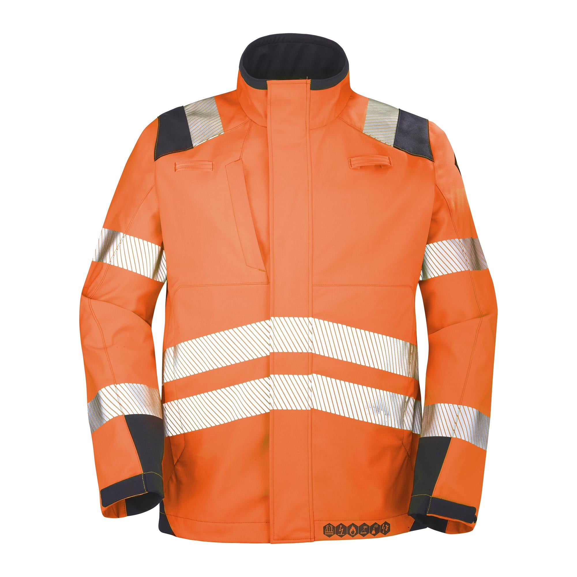 Softshell TEIDE HV Orange Fluo / Navy Multirisques de la marque Cepovett Safety - Photo 3/4