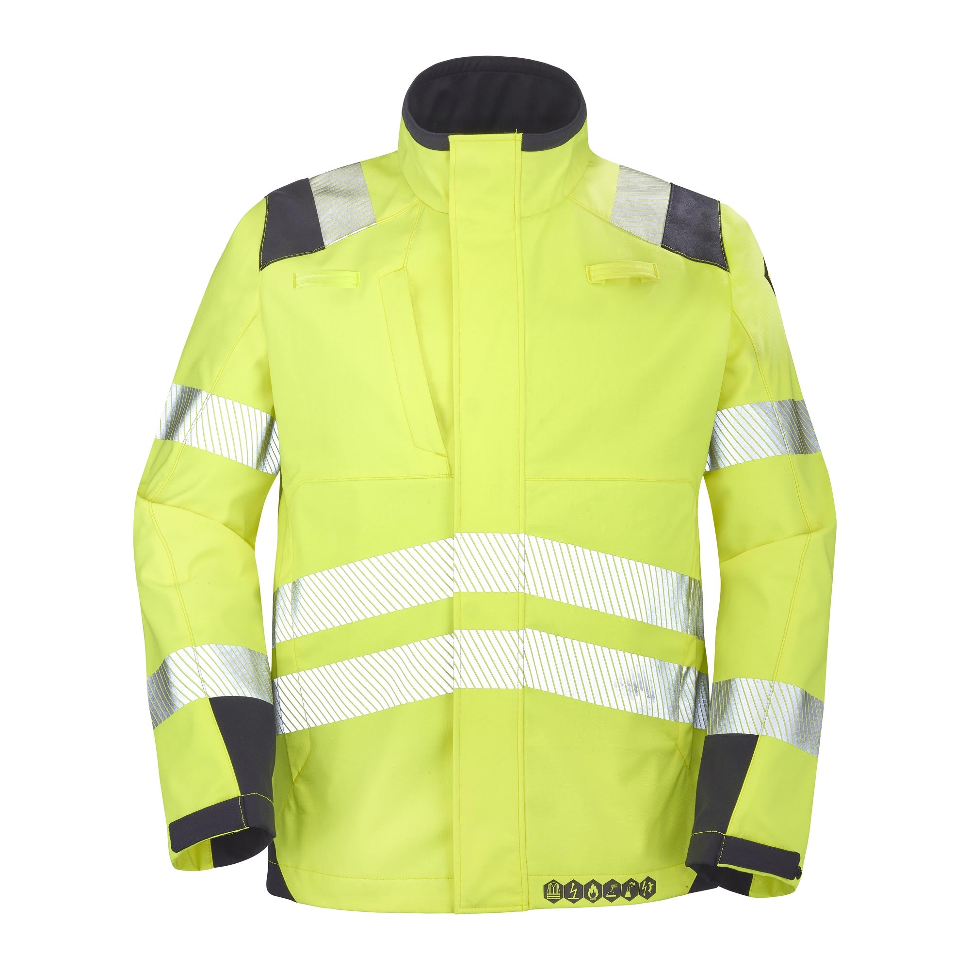 Softshell TEIDE HV Orange Fluo / Navy Multirisques de la marque Cepovett Safety - Photo 3/4