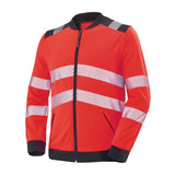 Sweat zippé VALLOUISE Rouge Fluo / Noir Haute Visibilité de la marque Cepovett Safety - Photo 3/4