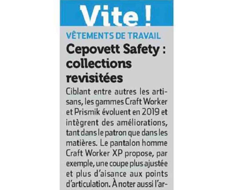 Pantalon de travail homme CRAFT-WORKER-XP - Cepovett safety