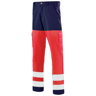Pantalon de travail rouge fluo Cepovett Safety FLUO BASE 2