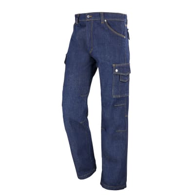 Pantalon de travail bleu jean Cepovett Safety CRAFT WORKER DENIM