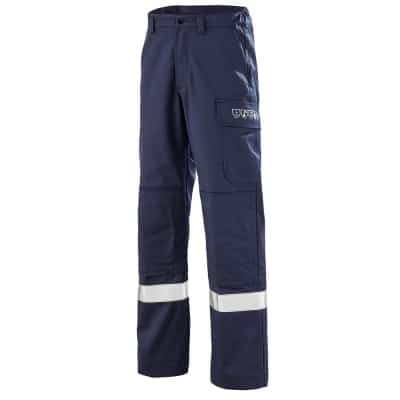 Blue work pants cepovett safety ATEX REFLECT 350