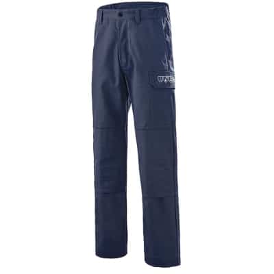 Blue Work Pants With Knee Pockets ATEX 350