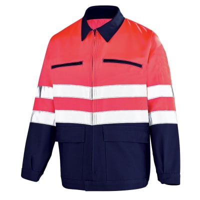 Blouson de travail rouge fluo Cepovett Safety FLUO BASE 2