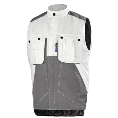 Gilet de travail blanc gris convoy Cepovett Safety CRAFT PAINT