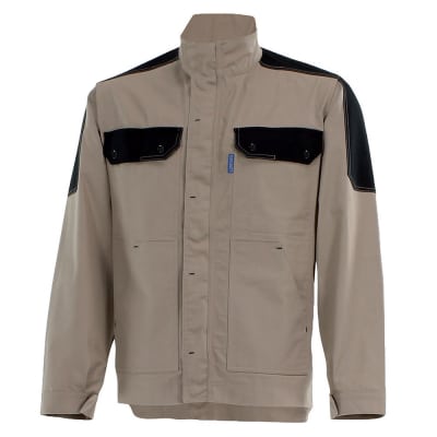 Blouson de travail beige noir Cepovett Safety KARGO PRO LIGHT