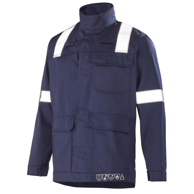 Blouson de travail bleu cepovett safety ATEX REFLECT 350
