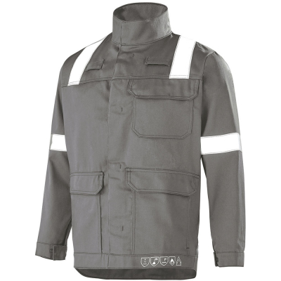 Arbeitsjacke grau cepovett safety ATEX-REFLECT 260