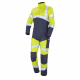 Fluorescent yellow overalls cepovett safety 1 Zip SILVER TECH 260