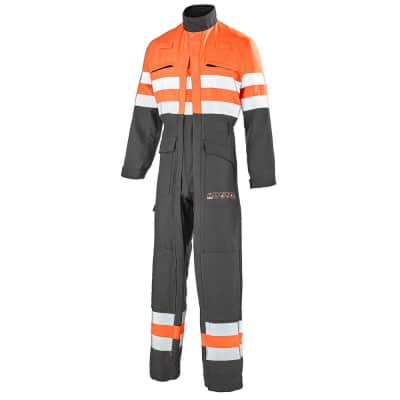 Combinaison de travail orange fluo cepovett safety 2Zip SILVER-TECH 260PC