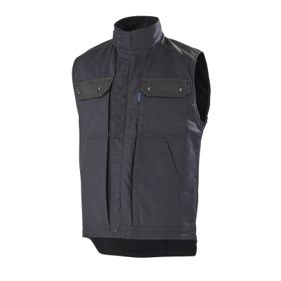 Gilet de travail bleu navy noir Cepovett Safety KARGO PRO